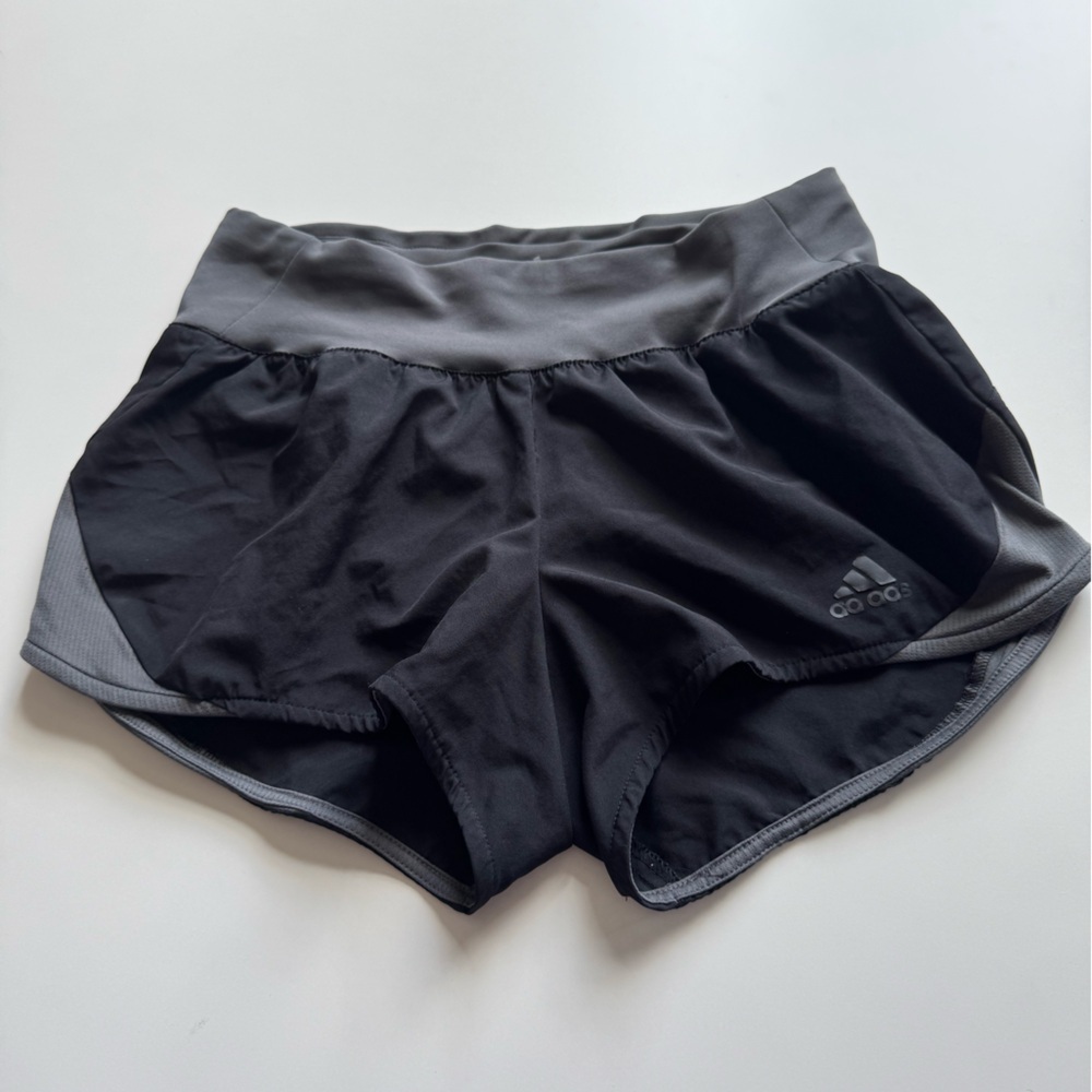 Adidas Women's Athletic Shorts in Black and Gray